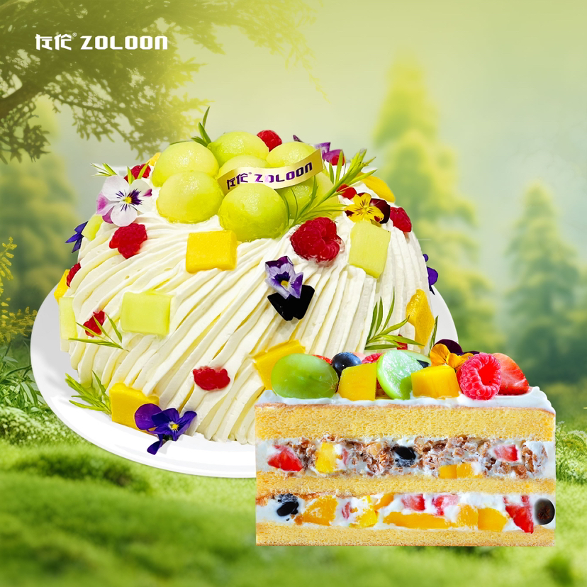 人气半糖丨卡士酸奶果堡蛋糕（更天然更低卡）