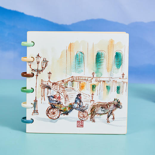 小林漫画 活页本蘑菇扣手账本——速写城市系列 商品图8