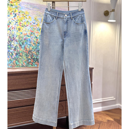 火桐hooton 忽而今夏 超薄四面弹直筒微喇牛仔裤85058 商品图3