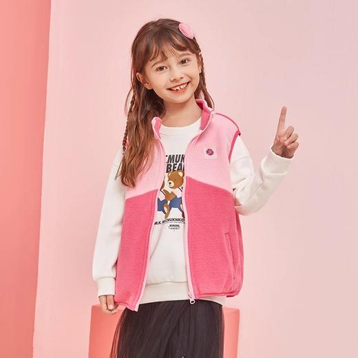 【2025反季抄底清仓】龙之涵 亲子款双色拼接摇粒绒马甲 秋季新款中大童坎肩 婴幼儿A类标准 抗静电清完为止 商品图12