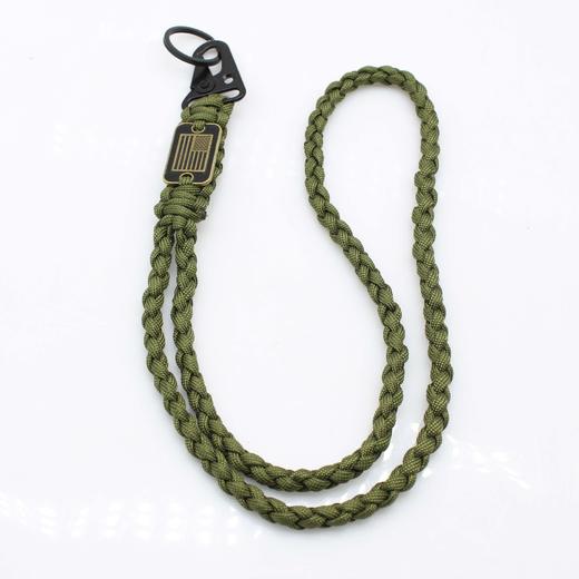 户外伞绳挂绳项链 野营伞绳编织手机挂绳鹰嘴扣挂件求生钥匙链 商品图2