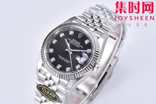 C厂劳力士日志型36mm 黑盘钻面 3235机 五珠链 904L钢 男士腕表 小手腕福音 商品图1