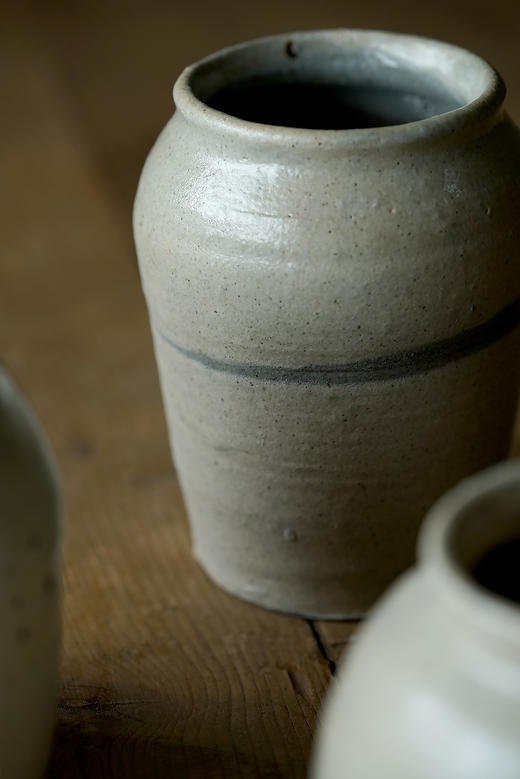 尾形笃57A薪粉引｜小壶 商品图1