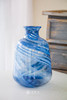 蓝色斜纹花瓶 商品缩略图0