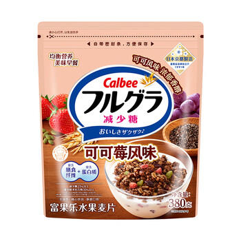 卡乐比（Calbee）即食燕麦片 可可莓水果麦片380g 日本进口非油炸营养早餐代餐零食 商品图2
