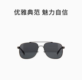 GUCCI 黑色男士圆形太阳镜
