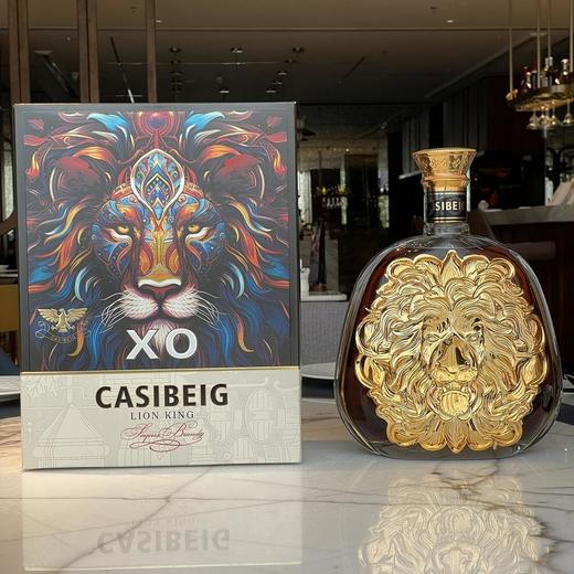 【法国原瓶进口 30年陈酿 鎏金狮王瓶】卡斯贝格·狮王XO白兰地1.5L大瓶装 商品图3