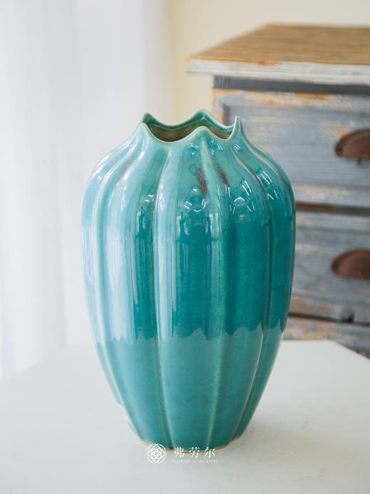绿色南瓜花瓶 商品图0