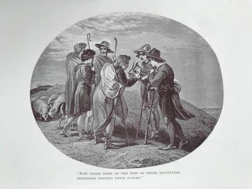 约19世纪后期 班扬《天路历程》 24幅插图 漆布精装16开 商品图8