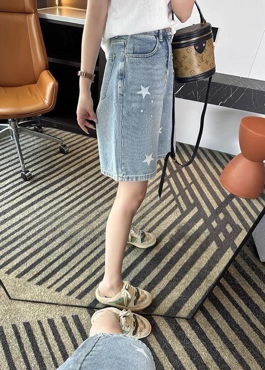 星星显瘦牛仔五分裤 商品图3