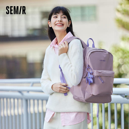 森马双肩包男2025新款校园学生书包大容量电脑包撞色户外背包情侣 商品图1