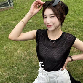 【不退不换】良木礼亚麻背心（25013）