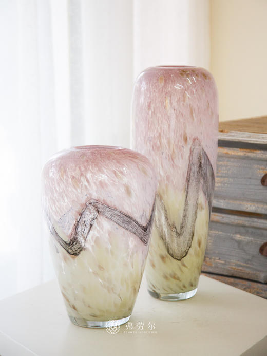 粉色金点花瓶 商品图0