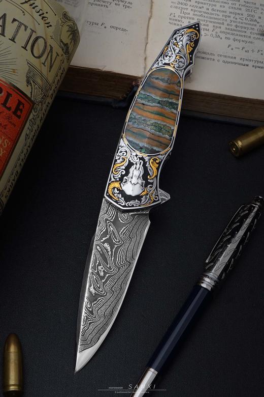 三希堂  现代刀系列  雪域牛头 未开刃 商品图2