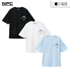 NPC潮牌CC系列三只小狗印花圆领T恤短袖纯棉春夏休闲情侣CC32TE05 商品缩略图0