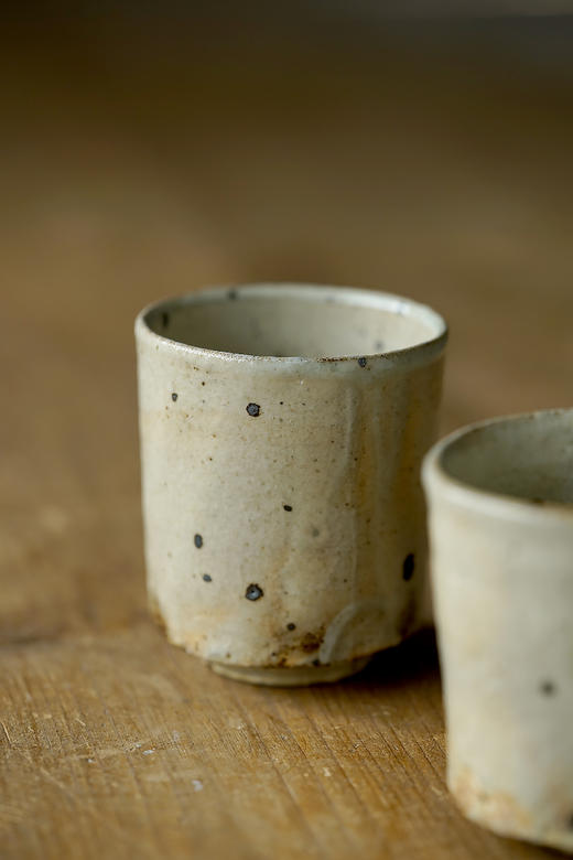 尾形笃65薪陶石粉引｜汤吞 商品图1