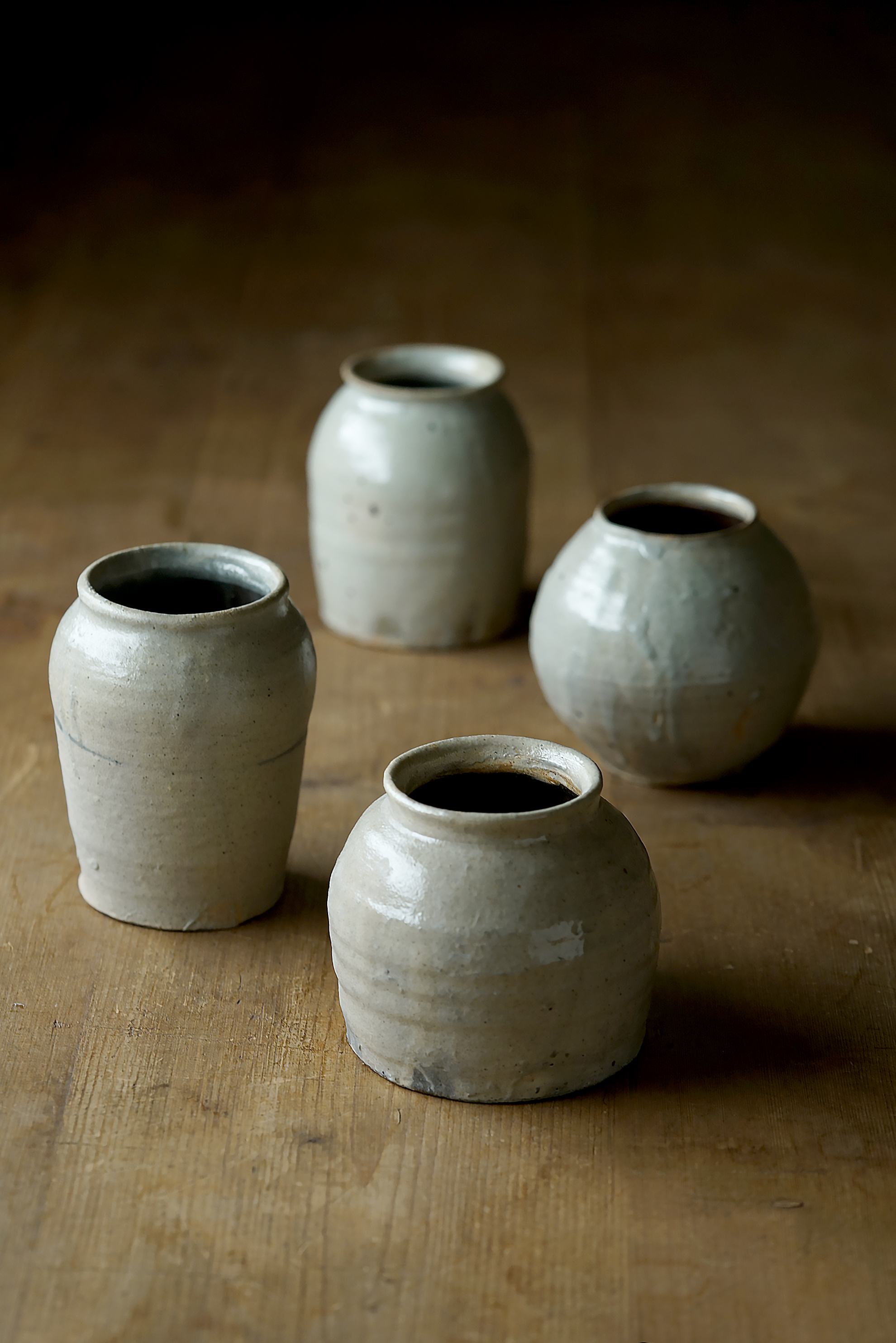 尾形笃57A薪粉引｜小壶