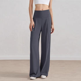 跃牌【倚窗听雨】Athena 抗菌运动长裤女宽松垂感显瘦直筒裤裸感瑜伽阔腿裤CK109