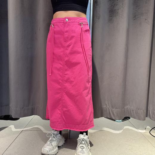 NC金属拉链口袋中长牛仔半裙（红）夏季152550220321 商品图0