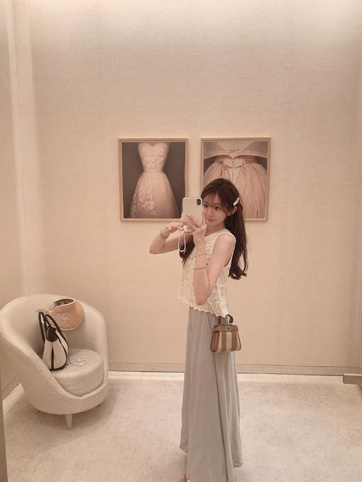 金蘑菇菇 capelongue普罗旺斯 /多版本 法式镂空钩花无袖上衣背心 商品图4