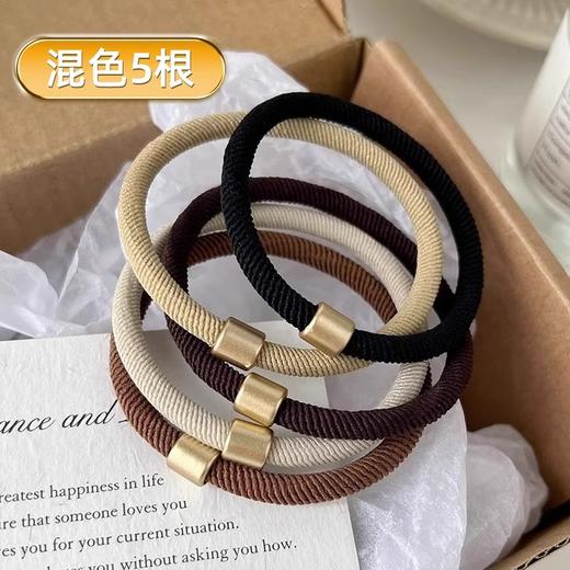 【捡漏！复古简约风，发圈界天花板】高弹力不下垂💪扎高马尾也稳稳在线！石老钱风橡皮筋，耐用拉不断，20根装用一年超值入手✨  商品图6