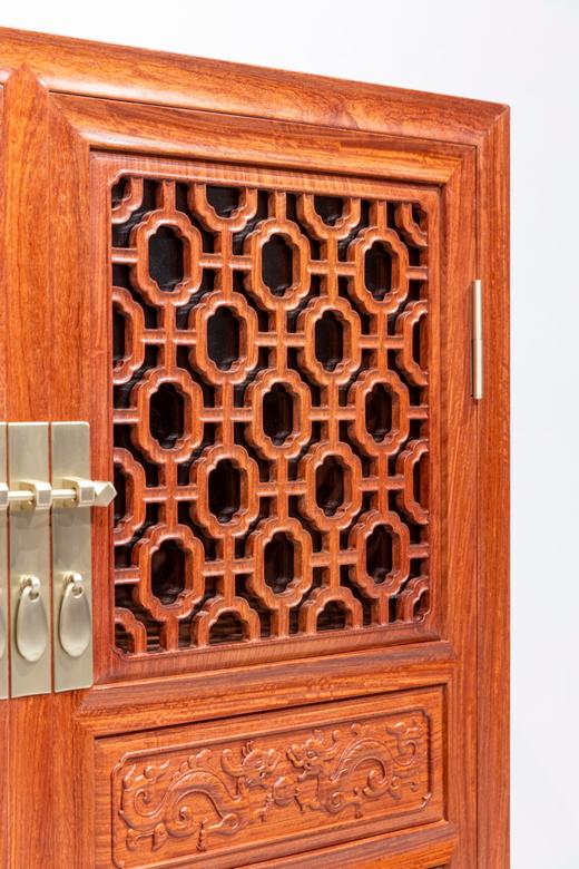 红桥红  家具严选  缅甸花梨（大果紫檀）【106 佳士得清风明韵 方角柜】 商品图4