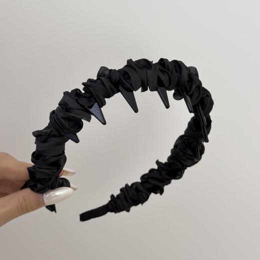 【敲好看】超仙百搭缎面褶皱发箍日韩甜美气质发卡外出头箍森系网红洗脸发饰。ry 商品图8