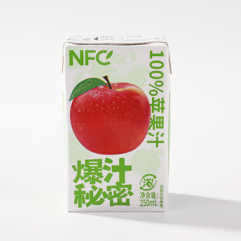 【果汁饮料】100%NFC苹果汁/葡萄汁250ml/瓶*1