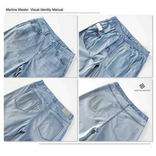 MartineWester马丁男宽松直脚薄款天丝牛仔长裤11115225 商品图4