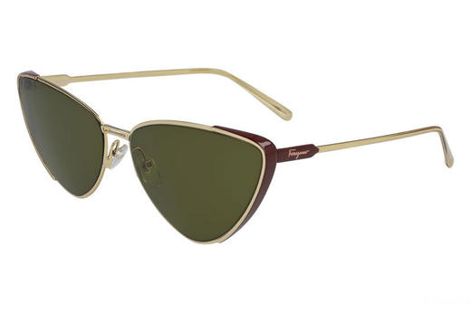 SALVATORE FERRAGAMO 女拼色女士圆形太阳镜 商品图0