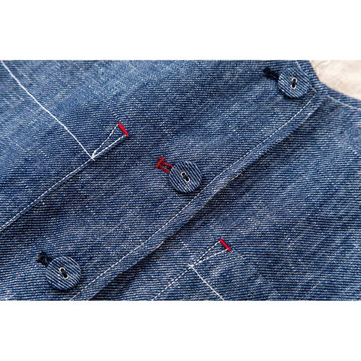 「K」洛诗琳05613新中式复古马甲2025夏季双面穿撞色上衣10380 商品图2