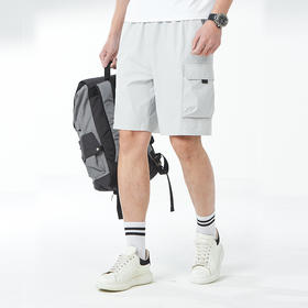 LUCKY DEER/夏季冰感速干透气多袋五分裤户外运动休闲裤