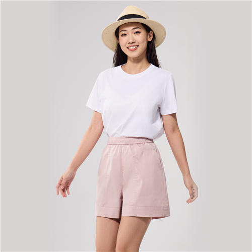 佐丹奴女装25年新款【桑蚕丝混纺】纯棉T恤衫05325221 商品图2