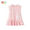 贝贝怡夏季新款女童半袖连衣裙凉感透气T恤裙宽松舒适休闲裙子ZB2EQ016 商品缩略图3