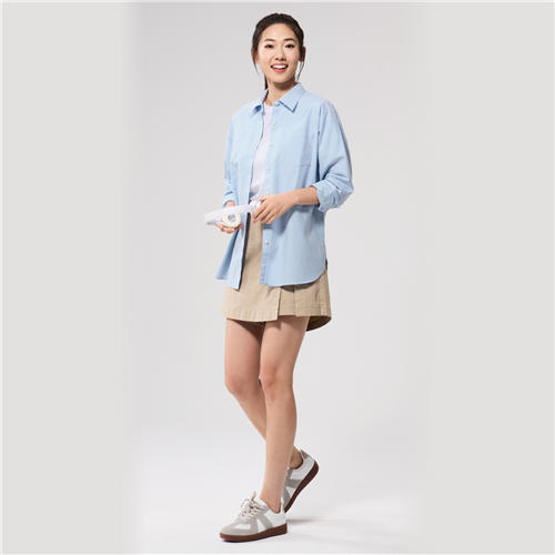 佐丹奴女装25年新款蔚蓝经典系列长袖棉衬衫05345002 商品图2