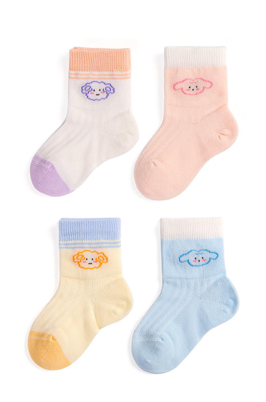 巴蒂小羊2-24配饰简笔卡通小羊童袜BDX-C31125-1 商品图1