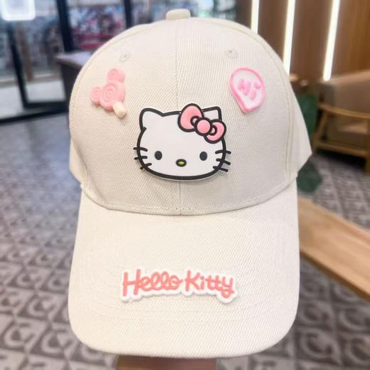 【敲好看！凯蒂猫棒球帽】ins风简约三丽鸥凯蒂猫款鸭舌帽高颜值棒球甜妹棒球帽子。ry 商品图1