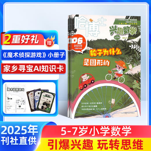 哈博士兴趣数学 1-2年级 / 3-6年级杂志 全年订阅  1年共12期 小学高年级学习辅导期刊书 商品图1