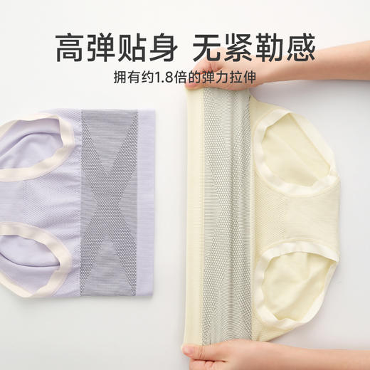 3条高腰收腹抗菌纯棉裆三角裤提臀内裤 芬腾 商品图1