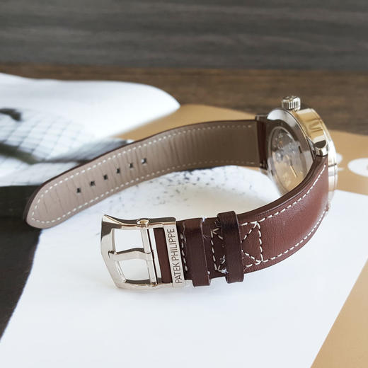 【95新】Patek Philippe 百达翡丽复杂功能时计系列5524G-001自动机械机芯（PP印记）42MM（男款）日期；GMT现售价：207000！080625JJ27 商品图5