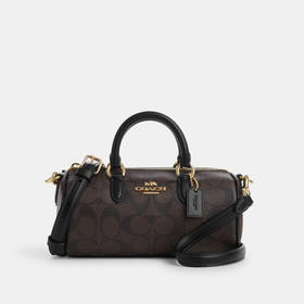 COACH 奥莱款女士PVC配皮单肩斜挎手提包