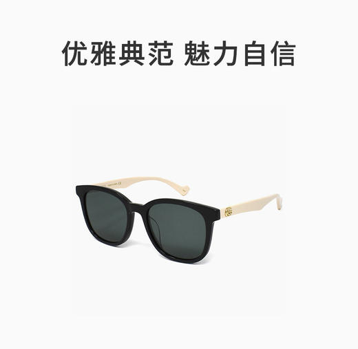 GUCCI 灰色女士方形太阳镜 商品图0