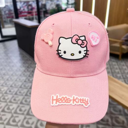 【敲好看！凯蒂猫棒球帽】ins风简约三丽鸥凯蒂猫款鸭舌帽高颜值棒球甜妹棒球帽子。ry 商品图0