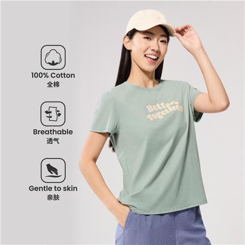 佐丹奴女装25年新款纯棉T恤衫05395216 商品图6