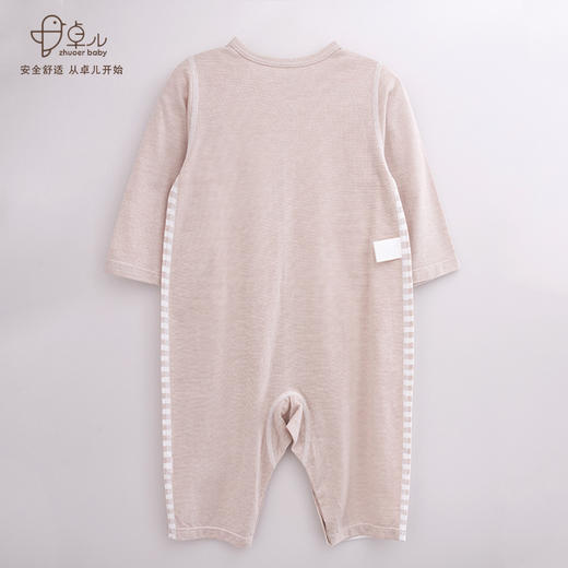 【长袖对襟哈衣】卓儿宝宝夏季薄款长袖对襟连体衣 纯棉A类哈衣爬服 商品图3