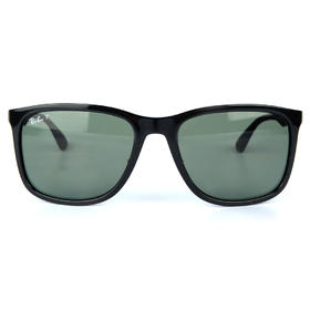 RAY-BAN 黑色男士圆形太阳镜