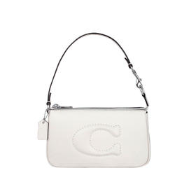 COACH 奥莱款女士皮质单肩手提包