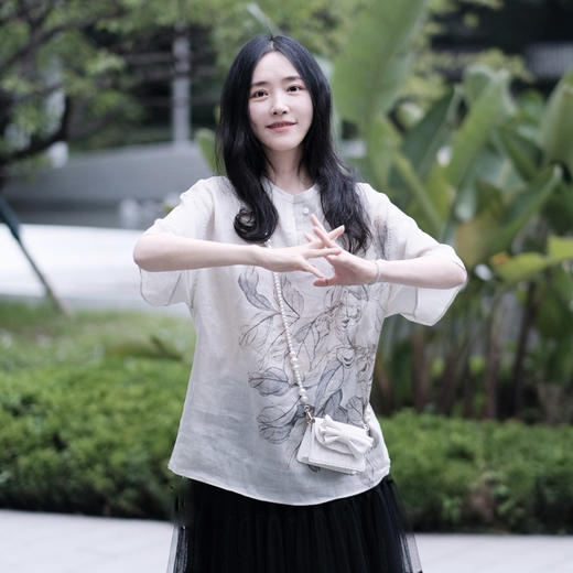 【高品质私服】【IC半门襟短袖花式上衣】精致平整 细腻入微 轻薄舒适 丰富视觉层次G1438-CC【无标出货 介意慎拍】 商品图7