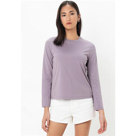 佐丹奴2025女款基础长袖圆领纯色打底T05325245