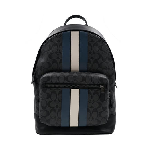 COACH 奥莱款大号男士PVC配皮双肩背包 商品图0